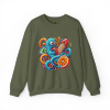 Psychedelic Tentacle Citrus Crewneck Sweatshirt
